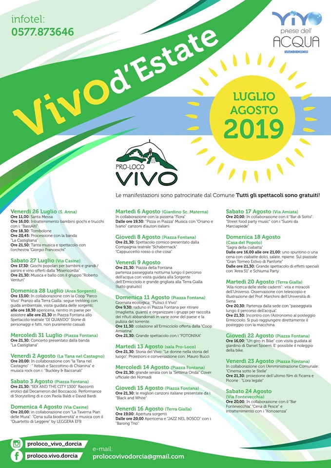 programma PROLOCO 2019