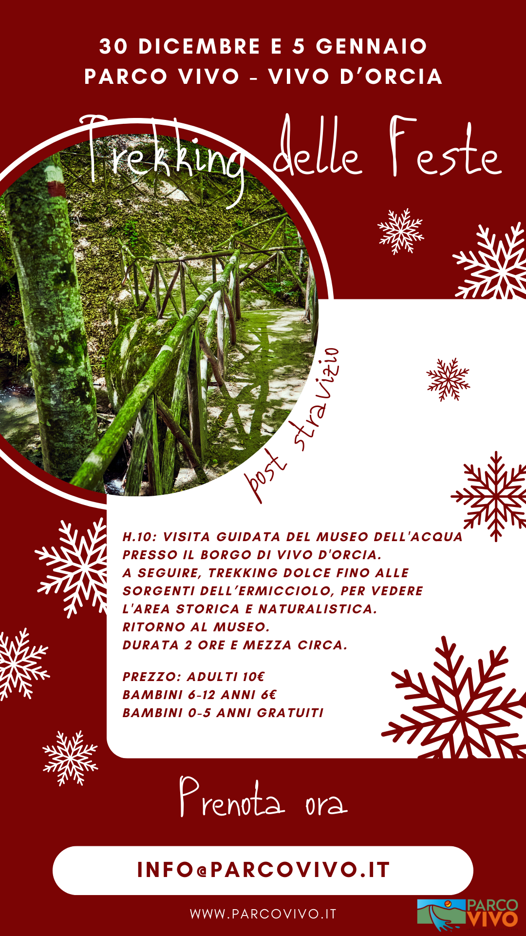 trekking Natale PARCO VIVO 2023